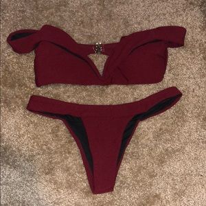 Maroon Bikini